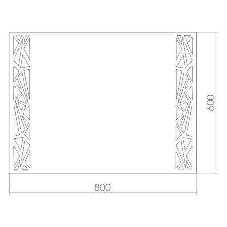 Зеркало с подсветкой MIXLINE Стелла 800*600 (525398)