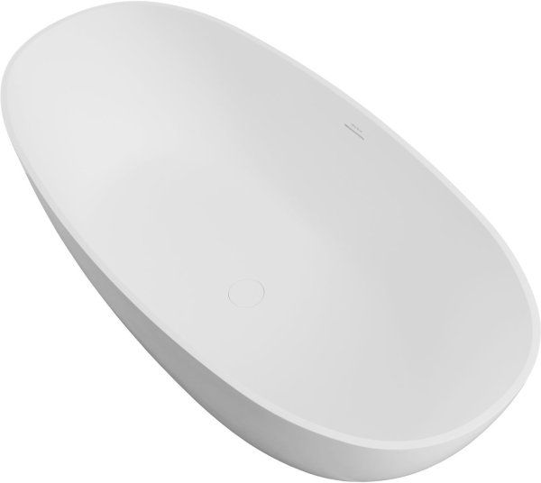 Ванна из искусственного камня Allen Brau Solid Stone Krion Oval 170x80 2.35003.21