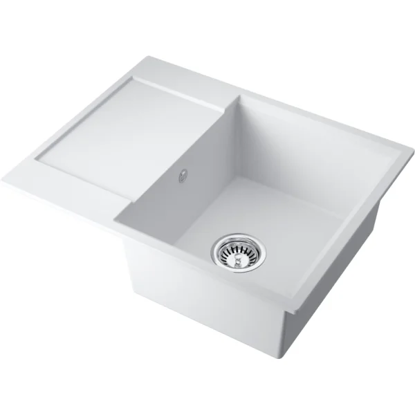 Кухонная мойка Omoikiri Tetogranit Daisen 65T-WH 4993514 65x51 см, белый