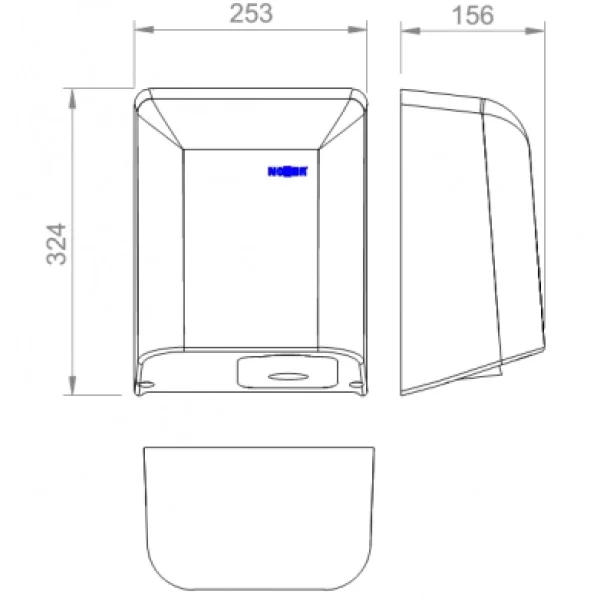 Сушилка для рук матовый хром Nofer Fuga 01851.S