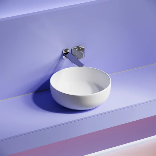 Раковина-чаша Ceramica Nova Taycan CN12003MW 37,5x37,5 см, накладная, белый матовый