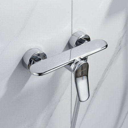 Смеситель для душевой кабины однорычажный  Shevanik S4716, Хром