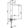 Смеситель для раковины Gappo Noar G1048-92 оружейная сталь
