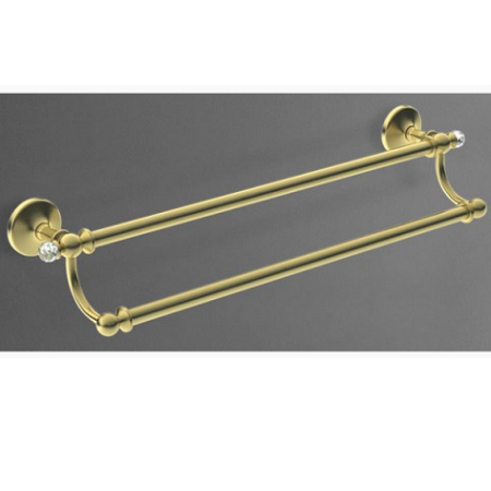 Полотенцедержатель Art&Max Antic Crystal  AM-2648SJ-Do  двойной  золото