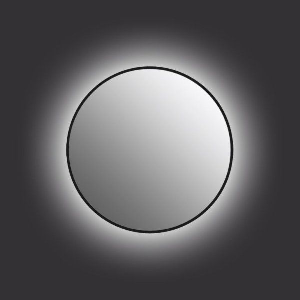 Зеркало Cersanit Eclipse smart 64147 80 в черной рамке, с подсветкой