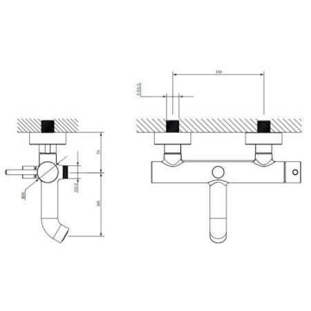 Смеситель Omnires Y Y1230GL для ванны, золото