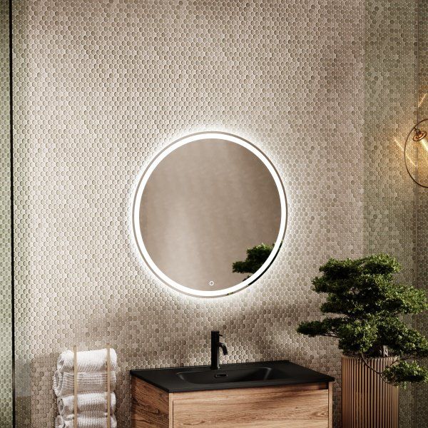 Зеркало для ванной комнаты SANCOS Bella D600 c подсветкой,  BE600