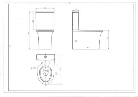 Унитаз напольный AB2230H / бачок AS8230D / крышка AB2230