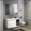 Зеркало-шкаф COMFORTY "Гамбург-90" дуб сонома