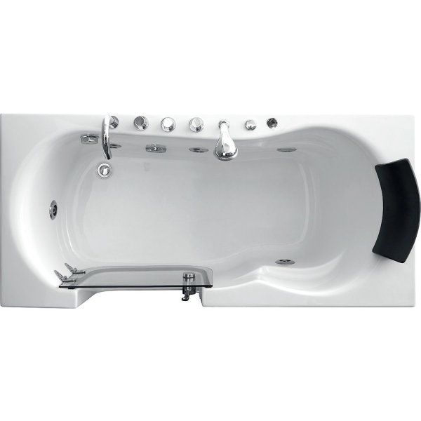 Акриловая ванна Gemy G9246 B L с гидромассажем