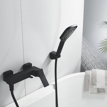 Смеситель для ванны однорычажный  Shevanik S4002H, Черный