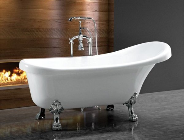 Акриловая ванна Cerutti SPA Vico CT7204 150x75 хромированные ножки