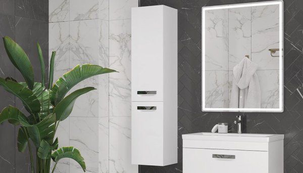 Пенал Velvex  подвесной Estea 150, белый матовый (pp.EST.35 белый матовый)