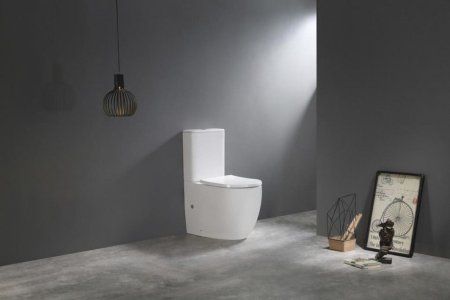 Унитаз напольный Ceramalux TR2176 TORDNADO, белый глянец