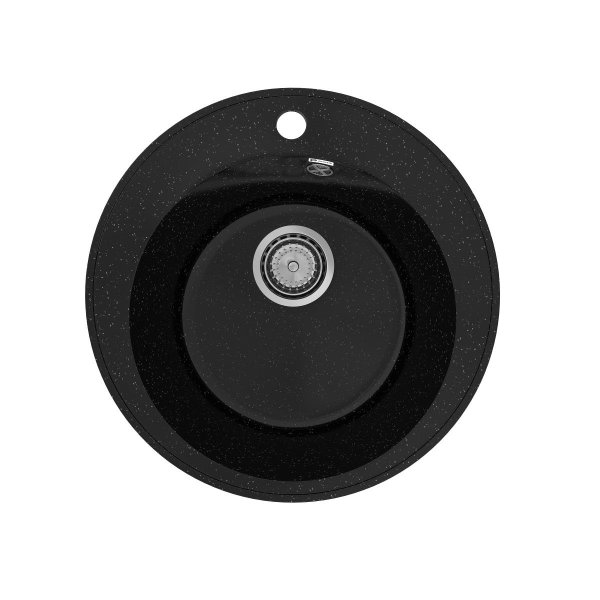 Кухонная мойка Practik PR-M-475-004 (без сифона), черный оникс