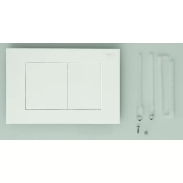 Кнопка смыва для инсталляции механическая белый матовый -квадратные клавиши Vieir VRQ74-3F