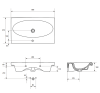 Раковина Cersanit Nature UM-NTR80/1 80