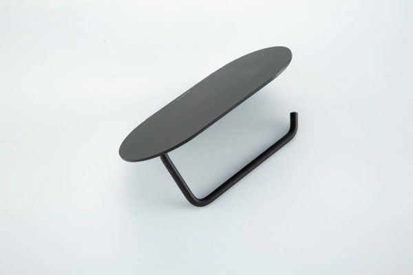 Держатель туалетной бумаги с полочкой Gappo G30703-6, черный матовый