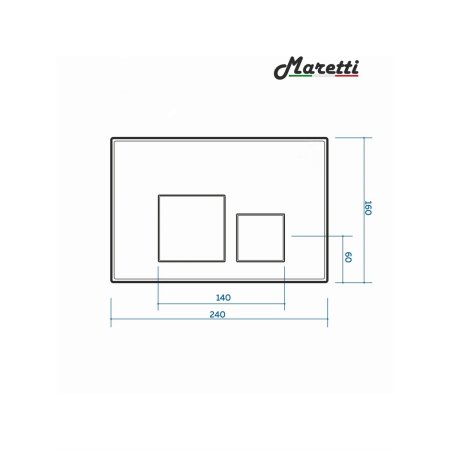 Клавиша смыва Maretti Katrina AC12KA-560, черный