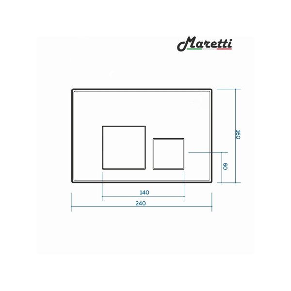 Клавиша смыва Maretti Katrina AC12KA-560, черный