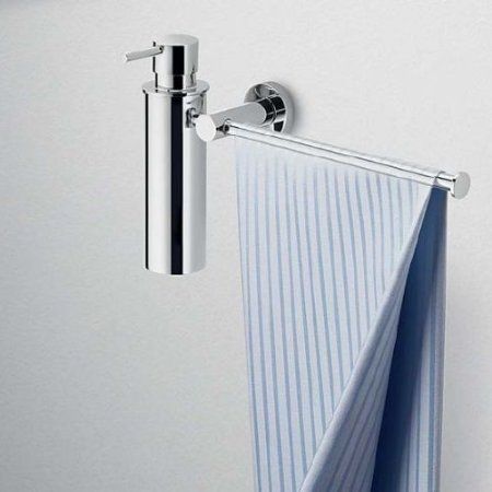 Полотенцедержатель Colombo Plus W4975.BM с дозатором, белый матовый