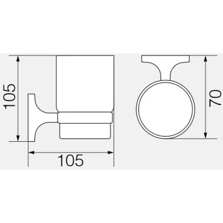 Стакан Veragio Oscar Bronzo OSC-5240.BR