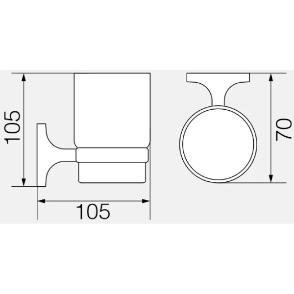 Стакан Veragio Oscar Bronzo OSC-5240.BR