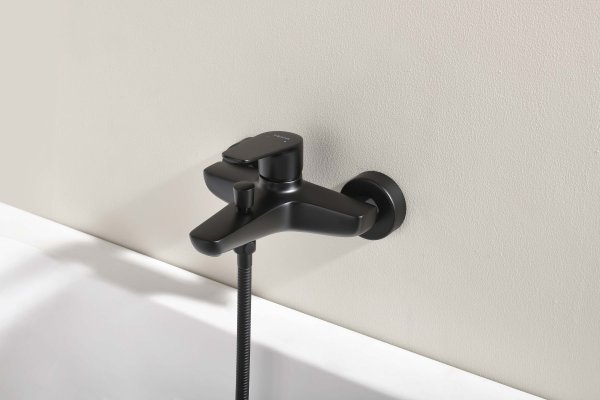 Смеситель для ванны AQUATEK, матовый черный AQ1140MB БЕТТА, Черный матовый