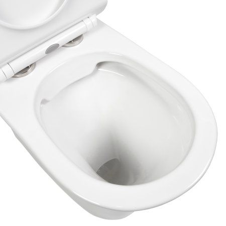 Унитаз напольный безободковый белый с сиденьем микролифт BOND F06-00