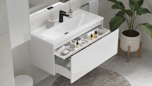 Тумба подвесная Velvex Klaufs (tp.KLA.MAR.100.1Y белый)