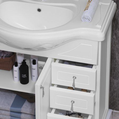 Тумба под раковину Opadiris Клио 00-00000236 80 белый матовый (9003)