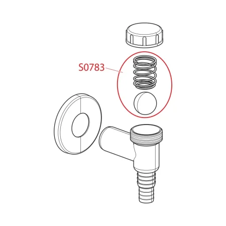 Сифон для стиральной машины наружный белый Alcaplast APS2