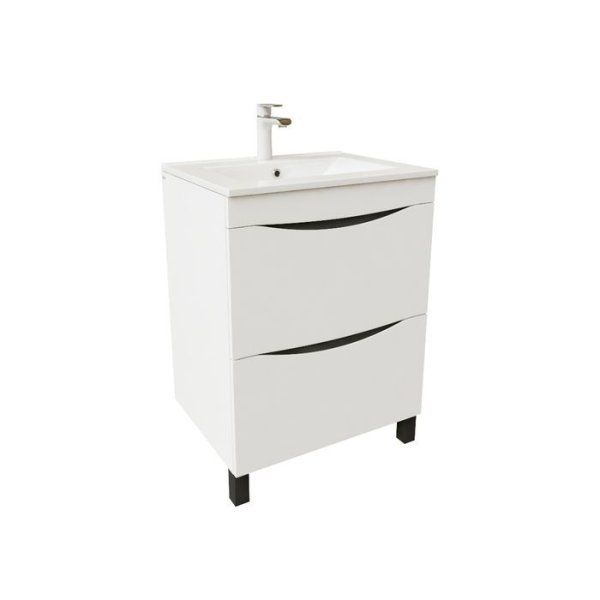 Тумба напольная, белая, 60 см, Cloud, IDDIS, CLO60WFi95. Подходит ум. 0136000i28