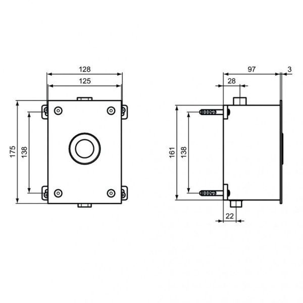 Кнопка смыва Ideal Standard ProSys Septa Pro P0115AA хром