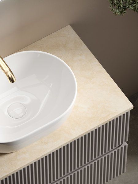 Столешница для ванной комнаты SANCOS  800х460 ,  TT80A2X