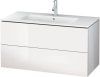 Тумба с раковиной Duravit L-Cube LC62422222 102 два ящика, белый глянцевый