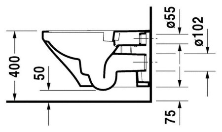 Унитаз подвесной Duravit DuraStyle 2542090000