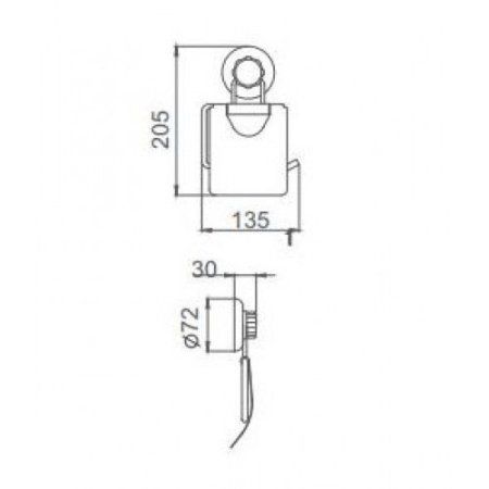 Держатель для туалетной бумаги Frap F3903