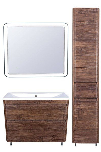 Колонна универсальная "Атлантика 35" с корзиной, Люкс старое дерево, PLUS Style Line ЛС-00000615