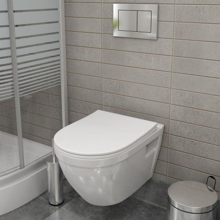 Унитаз подвесной Teymi Vitra безободковый, сиденье микролифт T40804