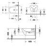 Биде подвесное Duravit D-Neo 2294150000 белый