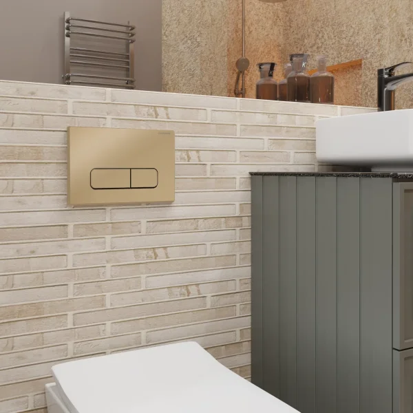 Кнопка смыва Charus Elegia FP.320.51.01 для инсталляции, песочный матовый