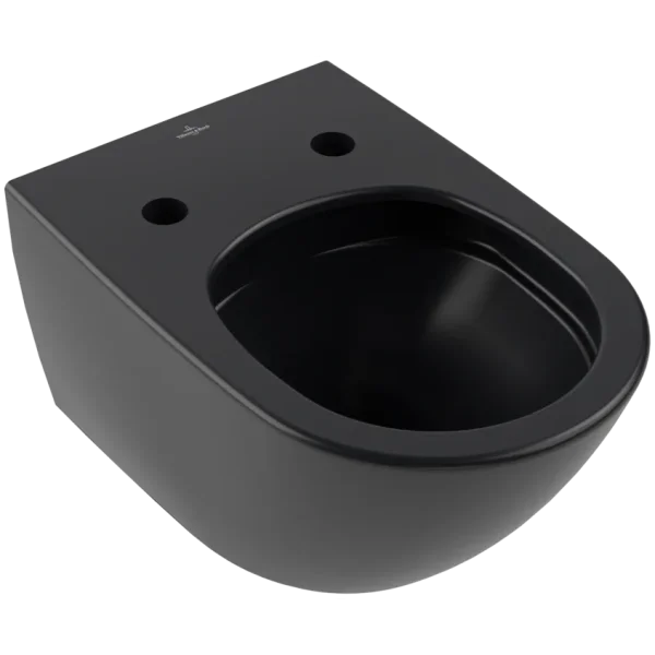 Унитаз подвесной Villeroy & Boch Antao 4674T0R7 безободковый, торнадо, черный матовый