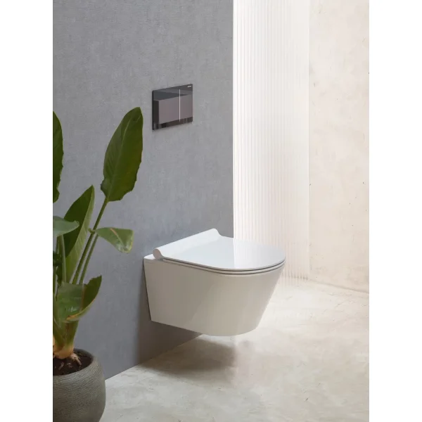 Унитаз подвесной Catalano Zero 0111550001 безободковый, торнадо, белый глянец