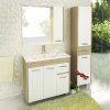 Тумба-умывальник COMFORTY "Тулуза-90" сосна лоредо с раковиной Quadro 90