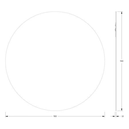 Зеркало Evoform Primary BY 0045 90x90