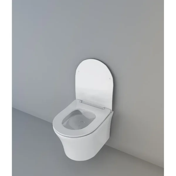 Унитаз подвесной Ceruttispa Adige Aria CT7837 безободковый, с сиденьем микролифт, белый