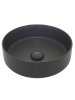 Раковина накладная круглая, цвет темно-серый матовый AQUAme AQM5012 355x355x120