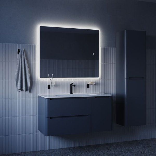 Зеркало с подсветкой IDDIS Uniq 3 в 1, два навеса, 100/80 см (UNI1080i98)