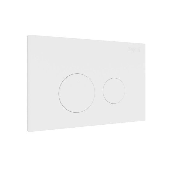 Клавиша смыва Teymi Lina, двойной смыв, белый матовый T70019WM